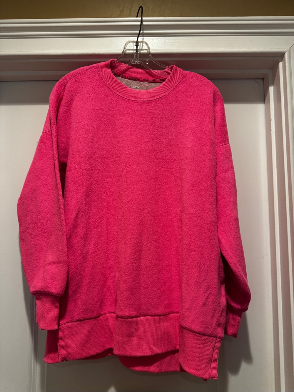 Aerie Women’s Relaxed Crewneck Sweatshirt - Hot Pink